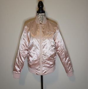 NWT Lady Gaga Brand Light pink bomber jacket, women's sizes M-XS